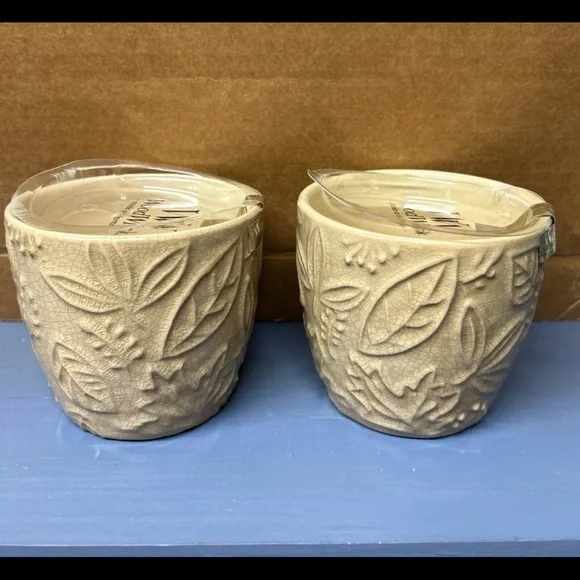 WoodWick HARVEST TIME LEAF COLLECTION Candle 2pc set - NWT - Picture 2 of 8